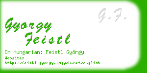gyorgy feistl business card